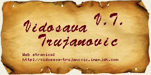 Vidosava Trujanović vizit kartica